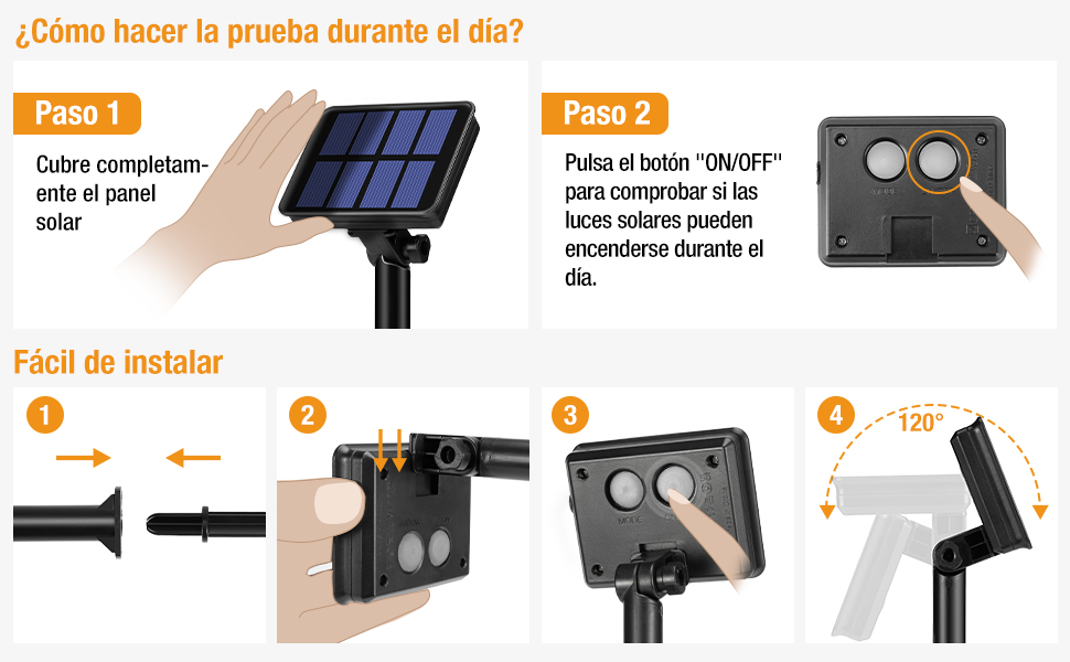 guirnaldas solares led exterior jardin