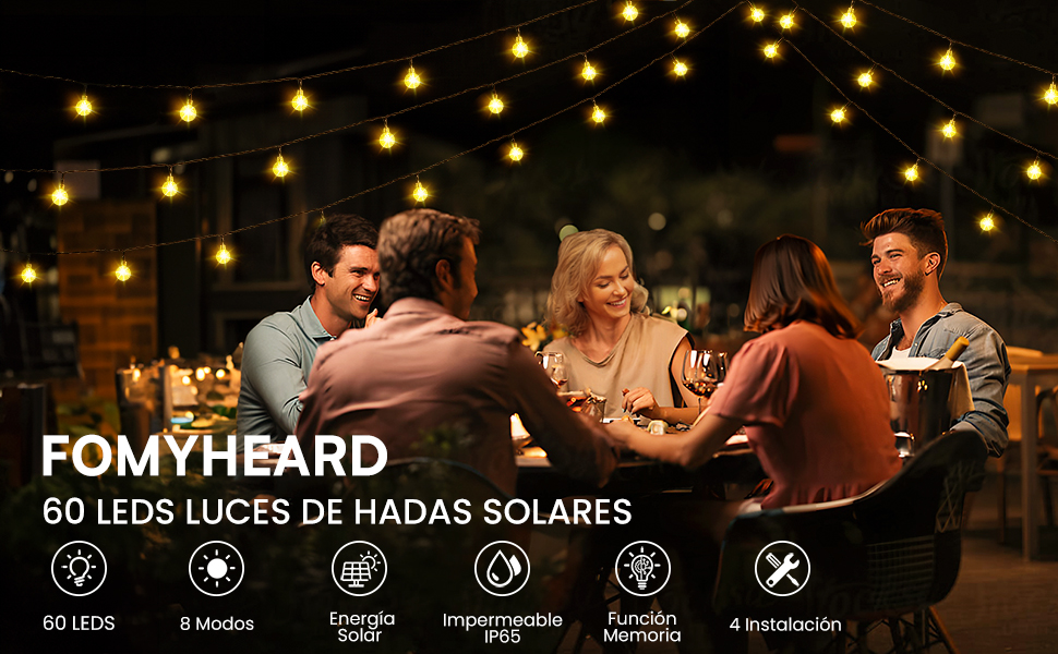 luces solares led exterior jardin