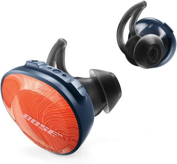 Bose SoundSport Free Auriculares intraurales inalámbricos, Bluetooth, Azul (Midnight Blue/Citron) - Imagen 3