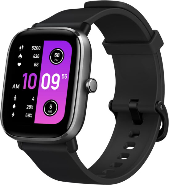 Amazfit GTS 2 Mini New Version Smartwatch Fitness Tracker Pantalla AMOLED de 1.55" GPS 68 Modos Deportivos 14 días de duración de la batería Monitor de frecuencia cardíaca sueño estrés y SpO2 Alexa
