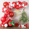 Globos Navidad, 109 Piezas de Arco Para Globos de Navidad, Navidad Arco de Globos,Navidad Arco para Globos, Navidad Guirnalda Globos para Decoración de Fiestas de Navidad