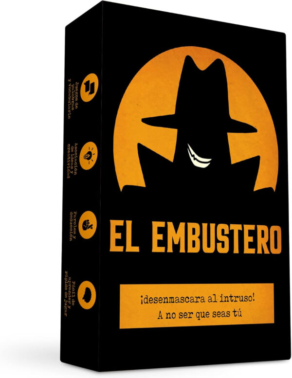 Oh Happy Games - El Embustero - ¿Conseguirás desenmascararlo? ¡Faroles, Creatividad, Juegos de Palabras y sospechas! Juego de Mesa - Familiar, Adultos y Chicos