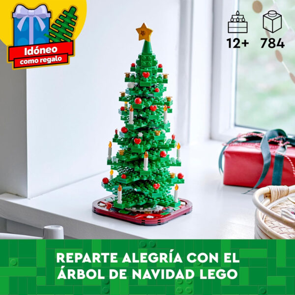 LEGO Árbol de Navidad Juguete de Construcción, Decoración Navideña para Salón o Dormitorio, Juego Imaginativo, Manualidades en Familia, Regalo Navideño para Niñas y Niños de 12 Años o Más 40573 - Imagen 3