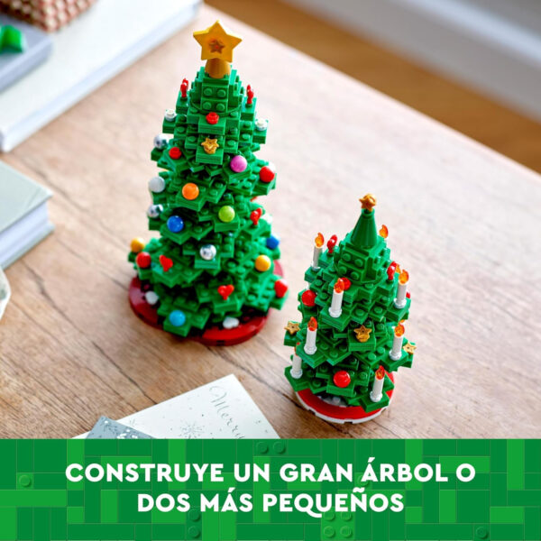 LEGO Árbol de Navidad Juguete de Construcción, Decoración Navideña para Salón o Dormitorio, Juego Imaginativo, Manualidades en Familia, Regalo Navideño para Niñas y Niños de 12 Años o Más 40573 - Imagen 4