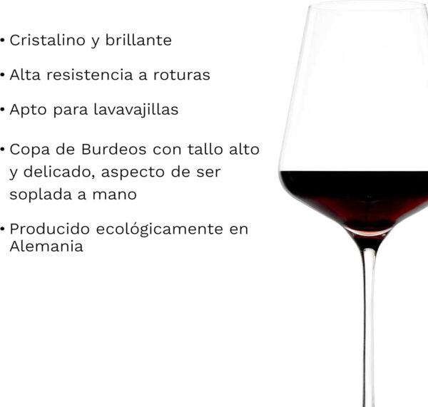 Stölzle Lausitz Copas de Vino de Borgoña Quatrophil Set de 6, 710 ml – Copas de Vino Tino para Borgoña y Pinot Noir – Copas para una Óptima Liberación de Aroma – Resistentes a Lavavajillas y Golpes - Imagen 3