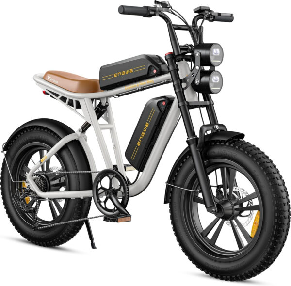 ENGWE M20/M1 Bicicleta Electrica Hombre | 20"×4.0 Fat Tire Bici Eléctrica | Autonomía máxima de 75 KM/150 KM/90 KM/170 KM con 48V 13Ah/26Ah/15.6Ah/28.6Ah Batería | 7 Velocità | E-MTB