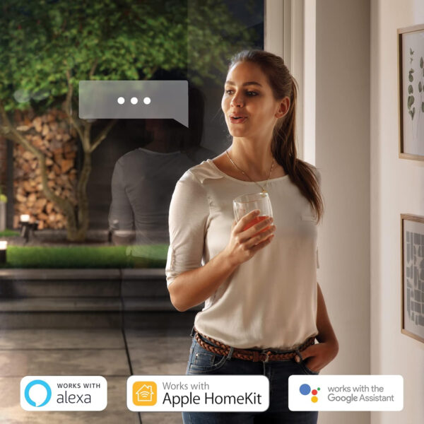 Philips Hue - Lámpara LED inteligente de exterior Philips Hue Nyro, aplique inteligente 13.5W - 1020 lúmenes, Luz Blanca y de Colores, compatible con Amazon Alexa y Google Assistant, protección IP44 - Imagen 2