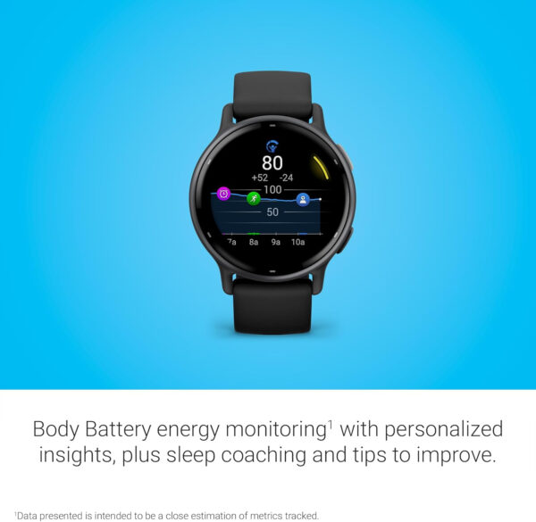 Garmin Vívoactive 5, Smartwatch con GPS, Pantalla AMOLED, Funciones Esenciales de Salud y Forma física y hasta 11 días de autonomía - Imagen 4