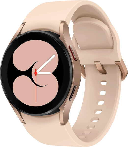 Samsung Galaxy Watch4 BT, Round Smartwatch Bluetooth, Wear OS, Rotating Bezel, Fitness, Fitness Tracker, 40 mm, Rose Gold