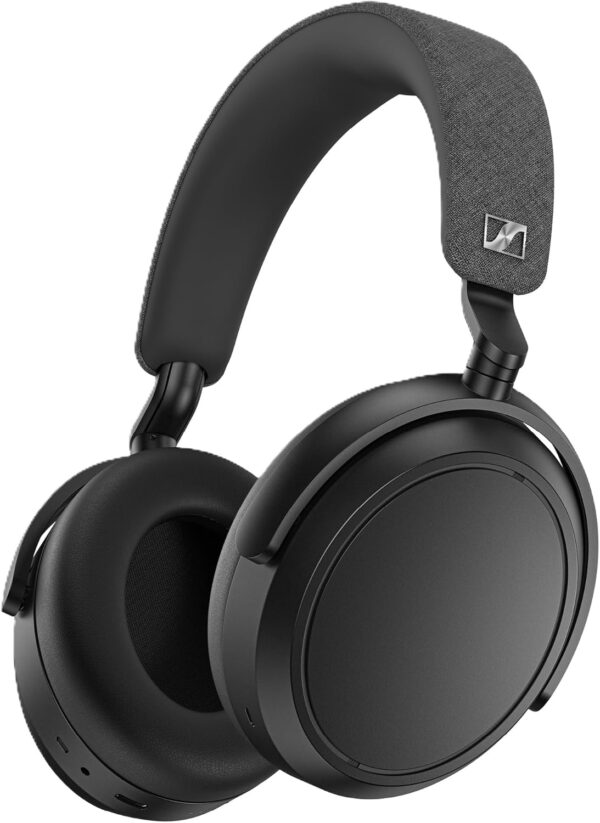 Sennheiser Auriculares MOMENTUM 4 Wireless, auriculares Bluetooth para llamadas nítidas con cancelación de ruido adaptativa, 60 horas de duración de la batería, sonido personalizable – Negro