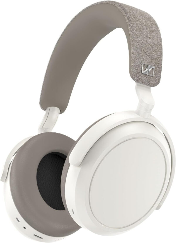 Sennheiser Auriculares MOMENTUM 4 Wireless, auriculares Bluetooth para llamadas nítidas con cancelación de ruido adaptativa, 60 horas de duración de la batería, sonido personalizable - Blanco