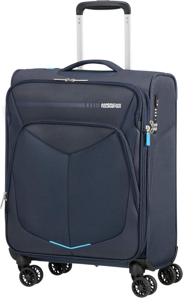 American Tourister Spinner, Spinner S EXP (55 cm - 43/46 L), Azul (Navy)