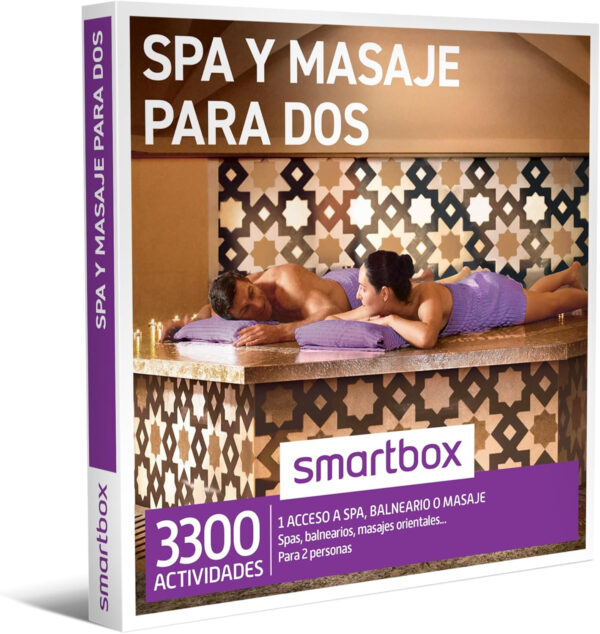 Smartbox - Caja Regalo SPA y Masaje para Dos - Idea de Regalo para Parejas - 1 Actividad de Bienestar para 2 Personas