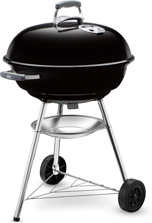 Weber Compact Kettle Barbacoa de Carbón, 57 cm, Negro 1321004