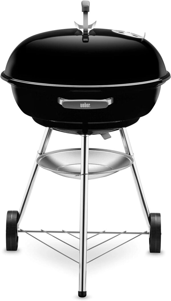 Weber Compact Kettle Barbacoa de Carbón, 57 cm, Negro 1321004 - Imagen 2