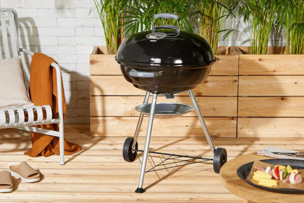 Weber Compact Kettle Barbacoa de Carbón, 57 cm, Negro 1321004 - Imagen 3
