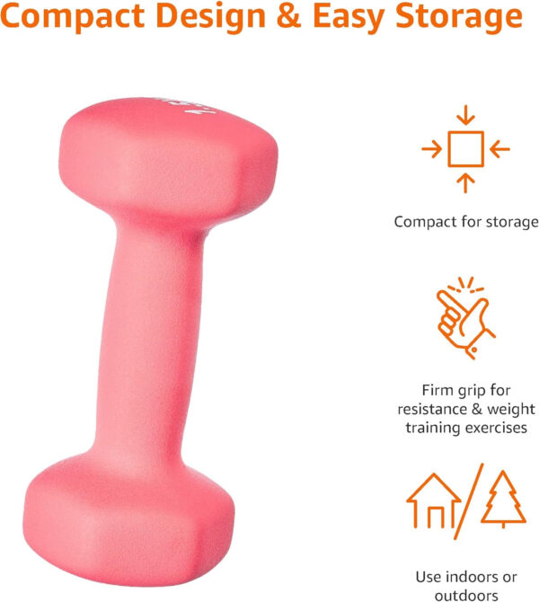 Amazon Basics - Par de mancuernas de neopreno - Imagen 3