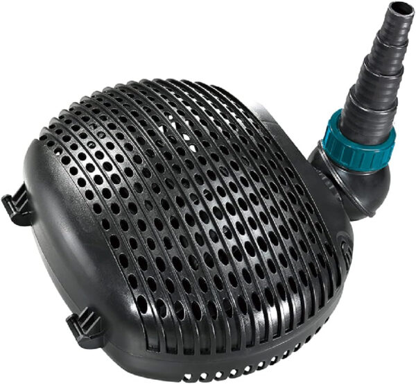 Bomba de filtro/estanque AquaForte EC-10000 10 m³/h, altura de impulsión 5m, 68Watt, Negro | adecuado para agua dulce y salada | adecuado para arroyos, cascadas, fuentes, filtros, etc.
