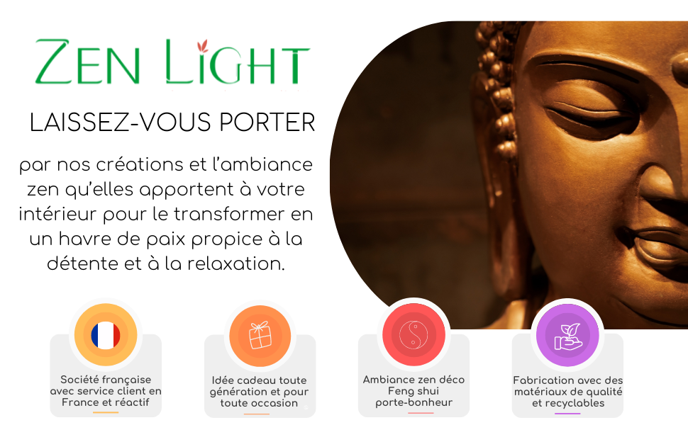 Fuente de la marca Zen Light decoración de regalo Zen Budha