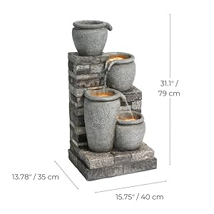 product shown with dimensions