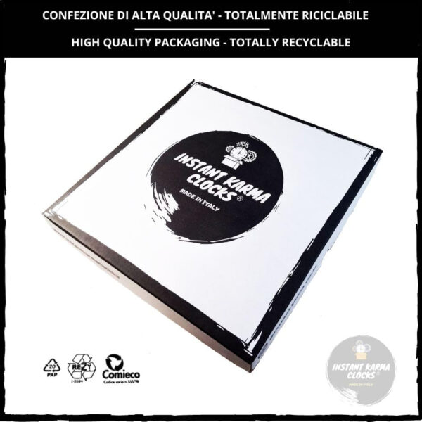Instant Karma Clocks | Reloj de Pared | Peluquería | Barbería | Motivos de Barber Shop (Negro B5) - Imagen 4