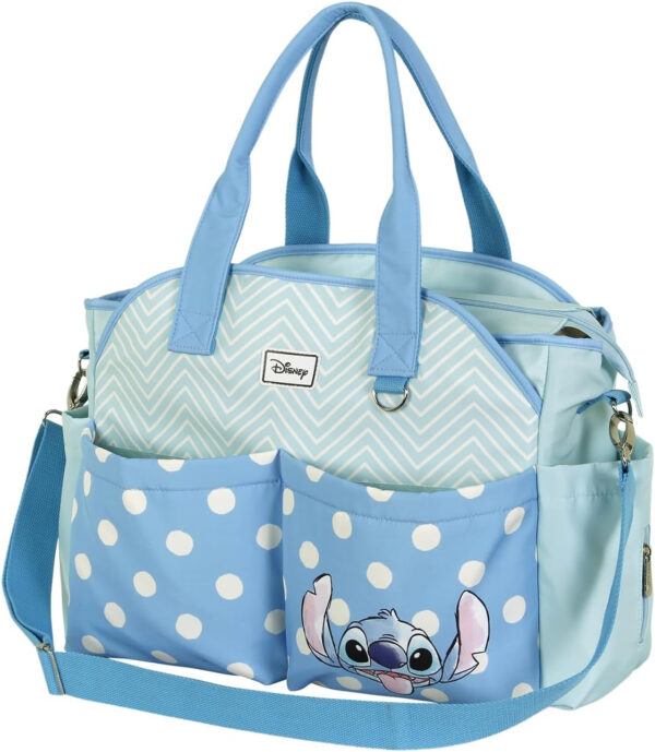 Lilo y Stitch Lovely-Bolso para Carro de Bebé Mommy, Azul, 44 x 32 cm