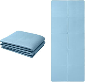 Good Nite Esterilla de yoga plegable, antideslizante, portátil, plegable, ligera, esterilla de gimnasia, pilates, deportes, viajes, yoga, 183 x 61 x 0,6 cm