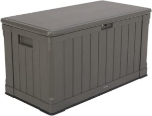 LIFETIME 60089 - Baúl para jardín ultrarresistente 127x64x67 cm UV100 marrón