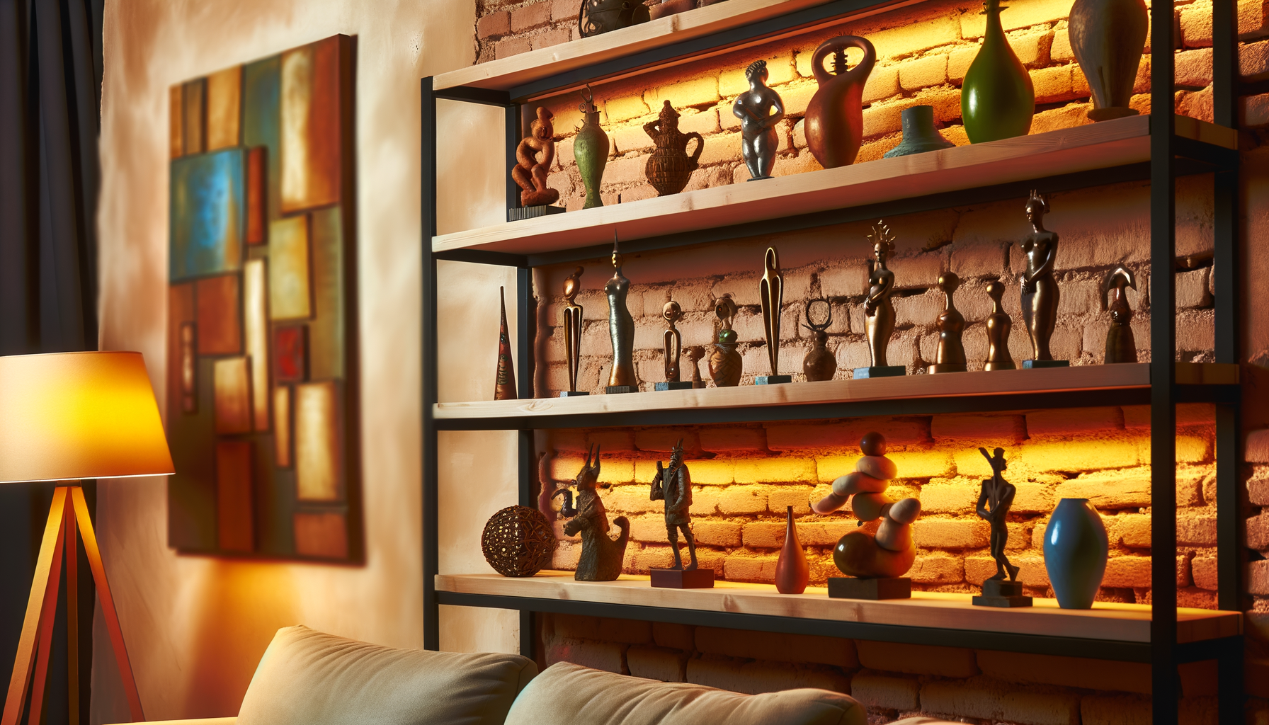 Idea con Esculturas, Figuras y Estatuas en Sala de estar
