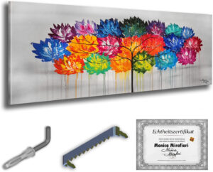 Monica Mirafiori I 100% Pintado a Mano I 140×50 cm I Cuadro pintado a mano I Pintura I Arte moderno