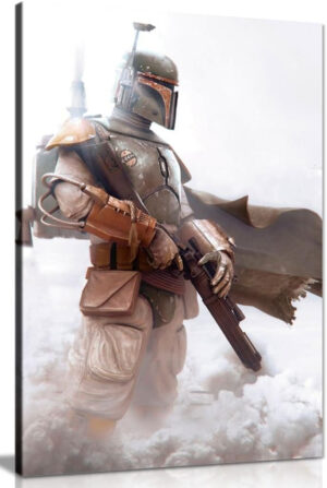 Bobba Fett Star Wars lienzo pared Art imagen impresión, A0 91x61cm (36x24in)