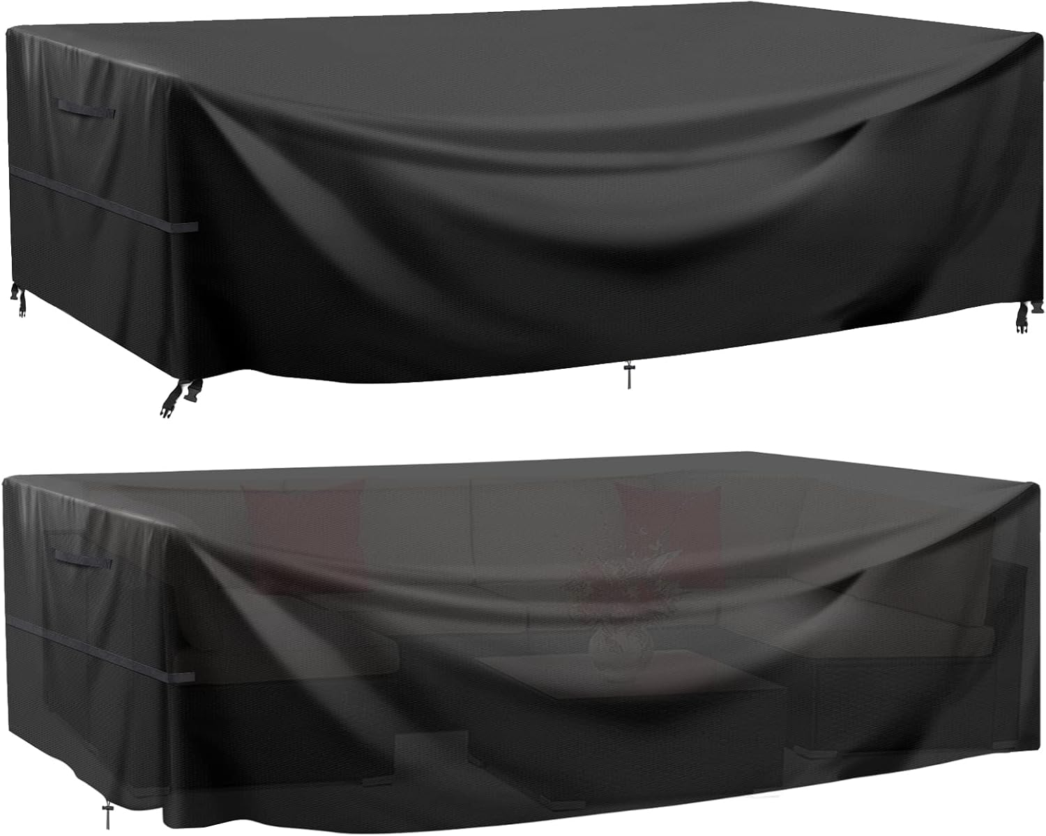 GARPROVM Funda para Muebles de Jardín Exterior, Conjuntos de Muebles Cubierta Impermeable, Paño de Oxford 600D, para Sofa de Jardin, al Aire Libre, Patio, Funda para Sofa de Esquina (230x165x80cm)