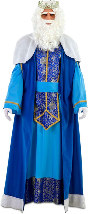 EUROCARNAVALES Disfraz de rey mago azul deluxe - adulto
