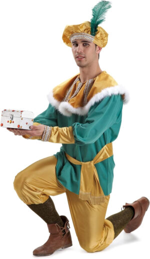 Disfraz o traje Paje del Rey Melchor extra adulto