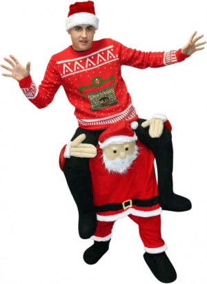 Morph Disfraz Papa Noel Adulto,Disfraz a Hombros, Traje Papa Noel, Disfraz Navidad