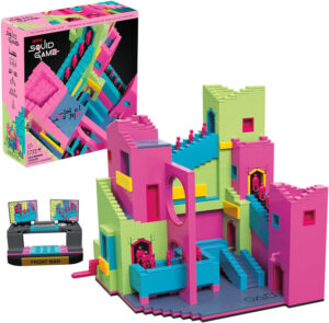 MEGA Squid Game La escalera Figura de acción, juego de construcción con 1707 Piezas, figura articulada con movimiento, para coleccionistas, HYL45