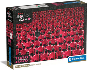 Clementoni Games Netflix Squid Game 2-Puzzle De 1000 Piezas, Rompecabezas Adultos, Entretenimento, 39858, Multicolor