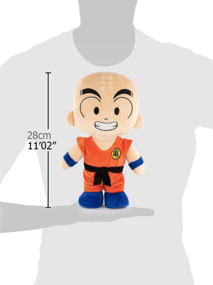 Peluche de los Personajes de Dragon Ball 28cm - Goku, Muten Roshi, Krilin, Puar - Calidad Super Soft (28cm, Krilin) - Imagen 2