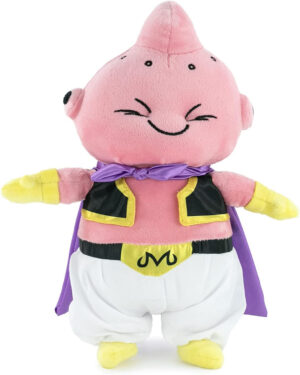 Dragon Ball Super- Peluches de los Protagonistas de Bola de Dragón, Goku, Piccolo, Vegeta, Beerus, Monstruo Buu - Calidad Super Soft (23-27cm, Monstruo Buu)