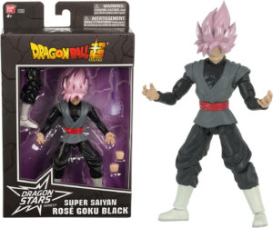 BANDAI Dragon Ball, Figura Deluxe Goku Black Rose, Super Saiyan Rosado Goku Black, 17 cm