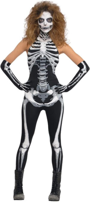 amscan Bone A Field Babe - Disfraz de esqueleto para adulto