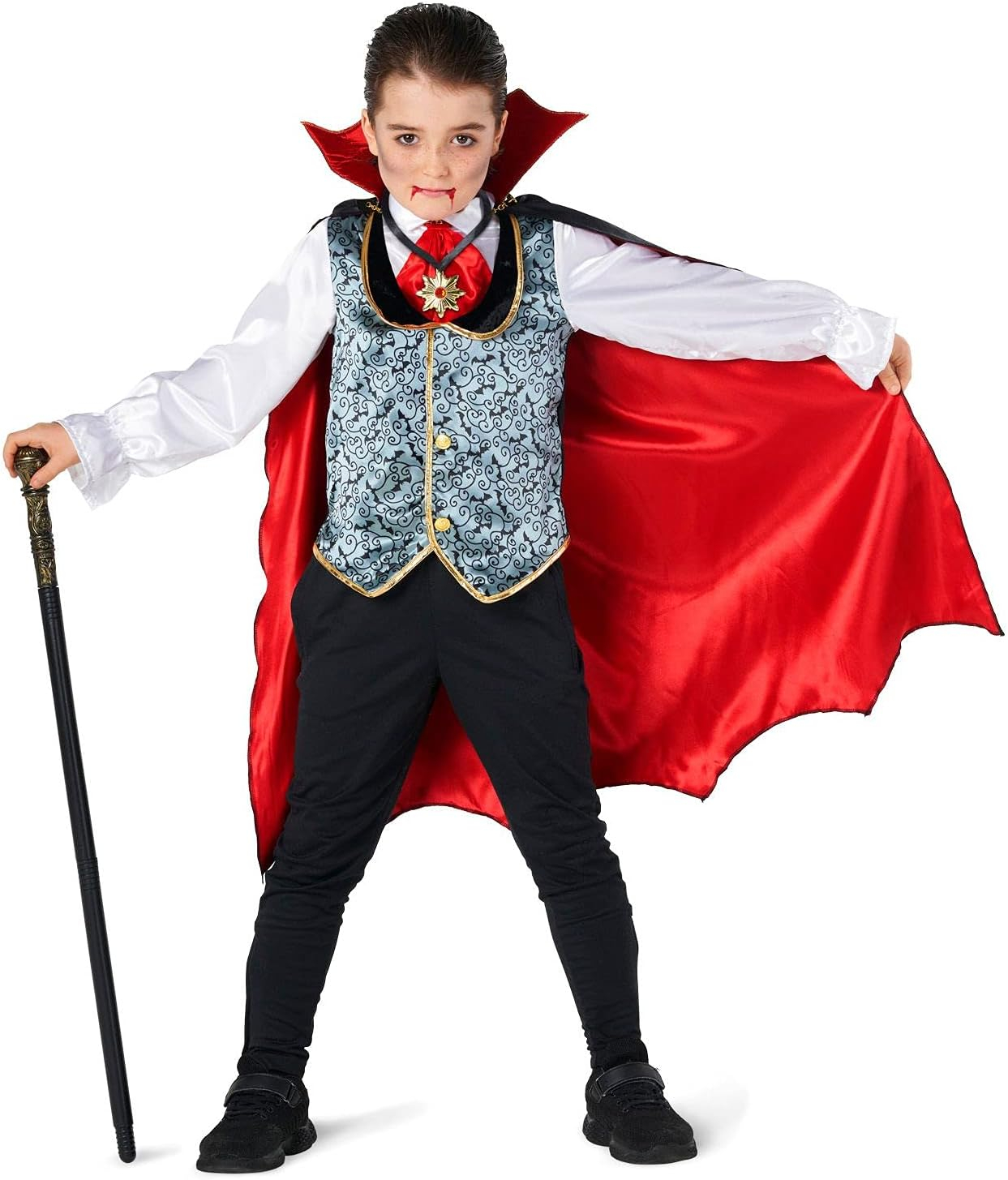 Morph Kids Vampire Costume, Kids Dracula Costumes, Vampire Outfit, Kids Dracula Halloween Costume - Image 7