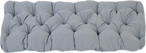 Ambientehome Cojín de asiento de 2 plazas AKADAS 120 x 50 x 8 cm gris claro
