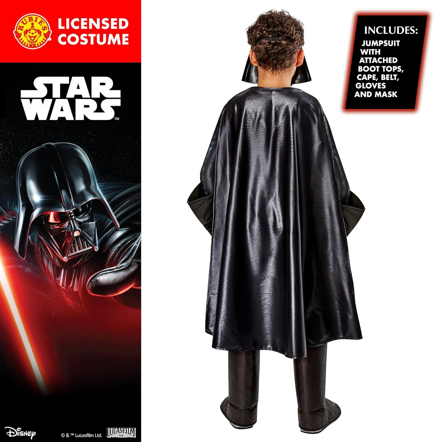 Rubie's Official Darth Vader Premium Child Costume, Kids Superhero Fancy Dress - Imagen 2