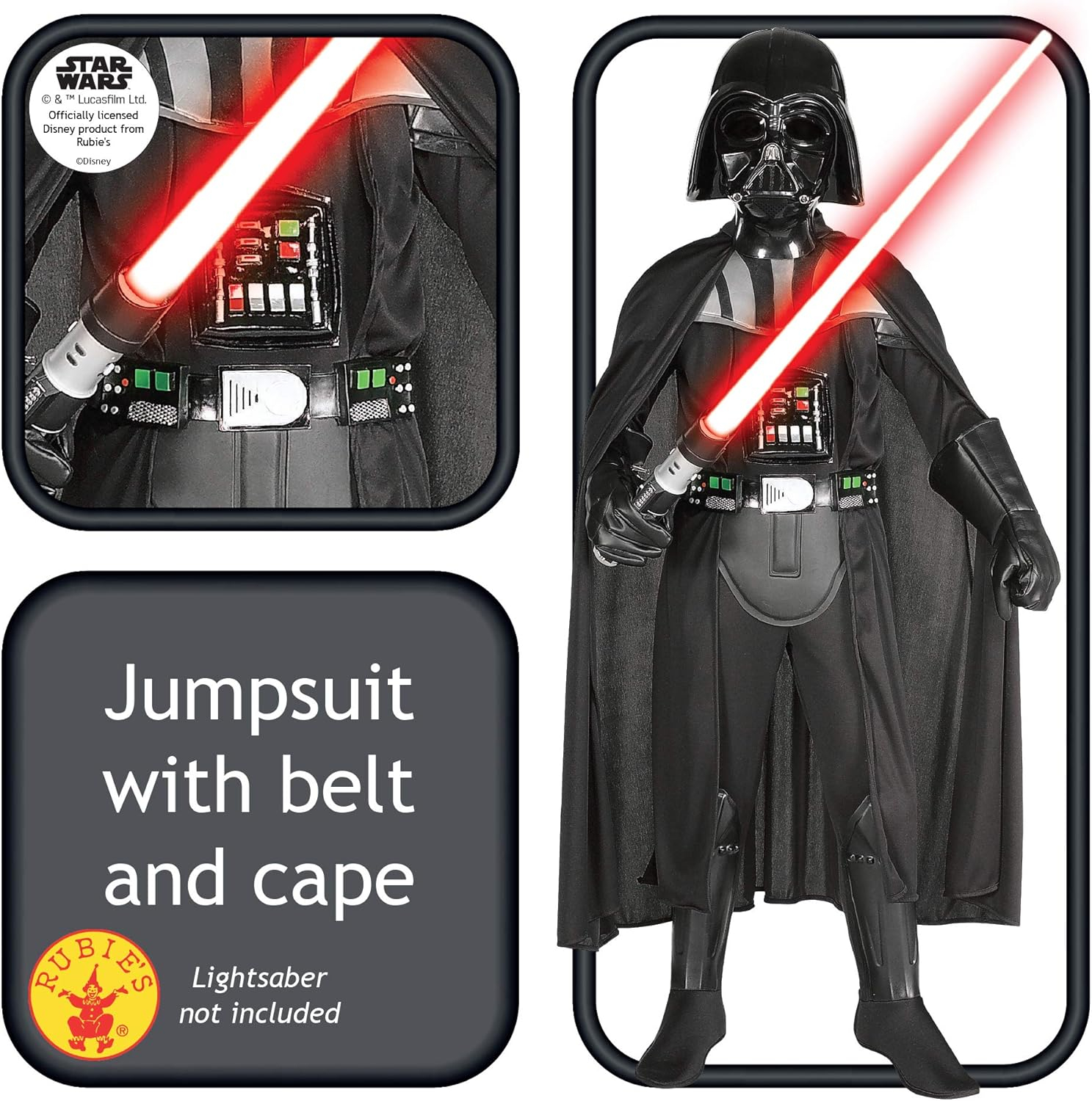 Rubie's Official Disney Star Wars Darth Maul Deluxe Costume, Kids Fancy Dress - Imagen 2
