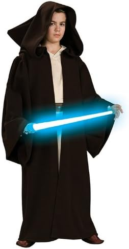 Star Wars Rubies Disfraz Túnica Jedi Skywalker Premium para niños y niñas, Túnica con Capucha, Talla 5-7 años, Oficial Carnaval, Navidad, Halloween, Fiestas y cumpleaños - Imagen 2