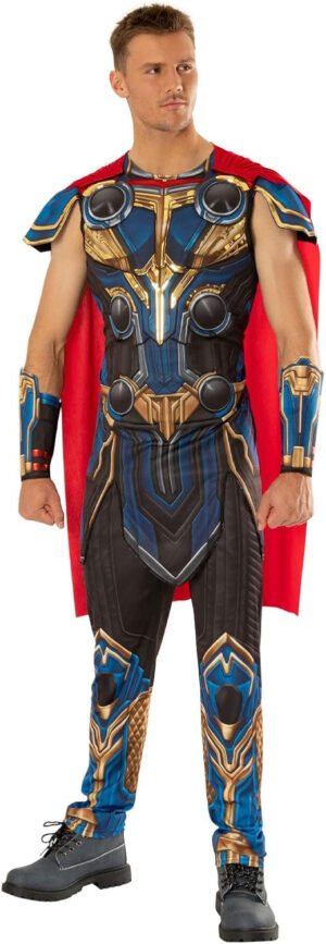 Rubie’s Official Marvel Thor Love and Thunder Movie, Thor Deluxe Mens Costume, Adult Fancy Dress