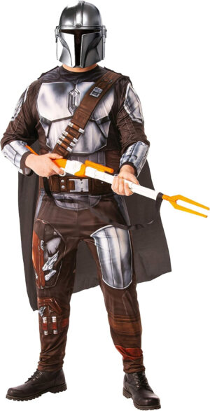 Rubies- Rubie'S Official Disney Star Wars The Mandalorian Adult Costume, Mens Fancy Dress, Size Standard Disfraces, Multicolor, Extra Large (300930-XL)