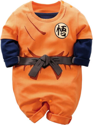 IURNXB Mono para bebé recién Nacido de Manga Corta con diseño de Dibujos Animados para niños y niñas Azul,Naranja,1-24 meses