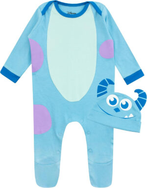 Disney Monstruos S.A Traje De Dormir Con sombrero | Monsturous Sa Pijama Para Bebé | Sulley Bodies Bebe